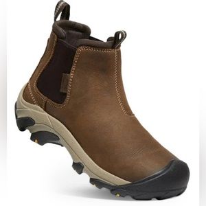 Keen Boots - Black & Veg Brown Targhee II Leather Chelsea Boot - Women